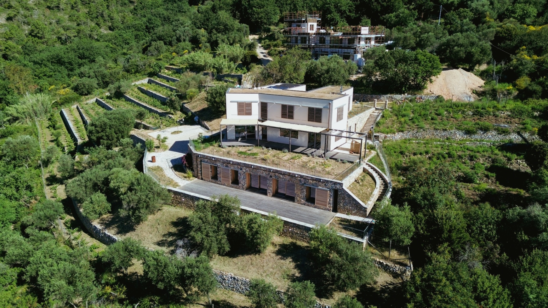 Vista aerea della proprietà